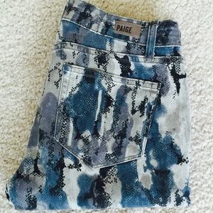 Paige camo skinny jeans